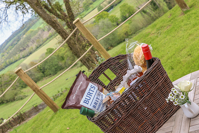 A welcome pack supplied at the Little Silver Shepherd's Huts